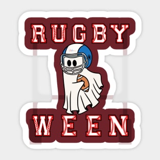 Rugby Ghost, Halloween Sticker